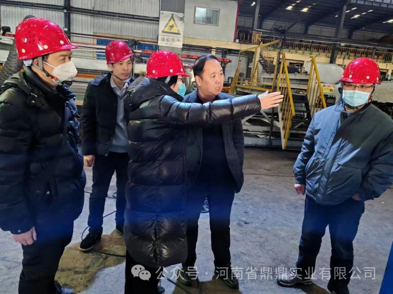 中國(guó)鐵道科學(xué)研究院集團(tuán)有限公司鐵道建筑研究所檢測(cè)主任薛豐蒞臨河南省鼎鼎實(shí)業(yè)有限公司調(diào)研